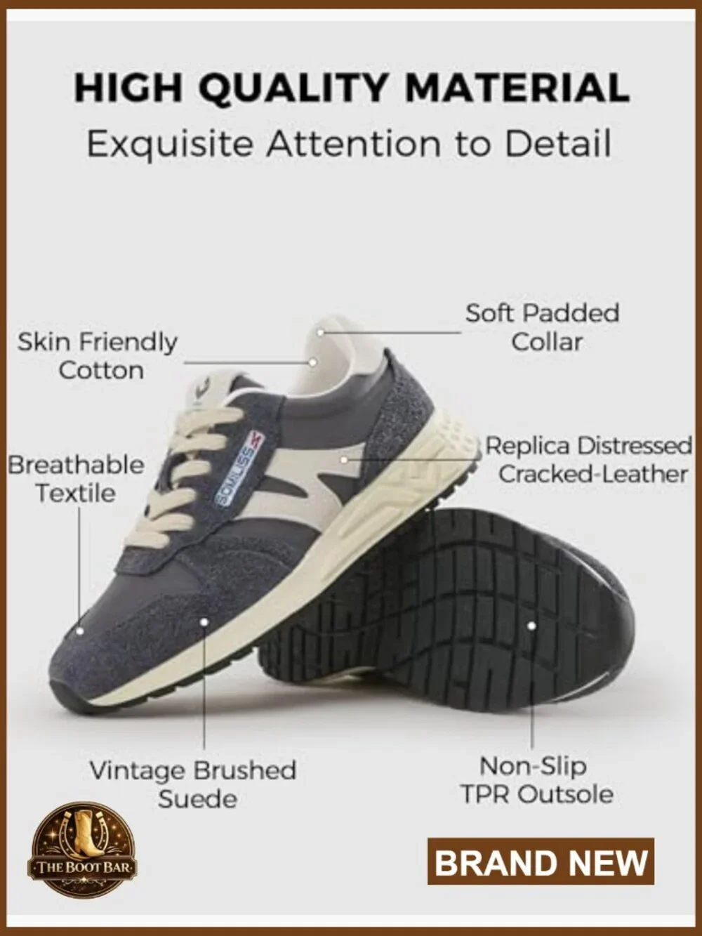 Women's Lace Up Suede Retro Sneakers - Comfortable Walking Shoes